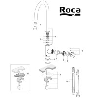 RECAMBIOS MONOMANDO COCINA MENCIA ROCA